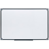 5 Star Lightweight Magnetic Drywipe Board, Grey Frame, 900x600mm