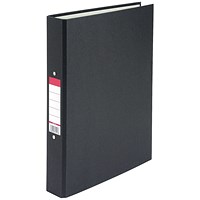 5 Star Value Ring binder, A4, 2 O-Ring, 25mm Capacity, Black, Pack of 10