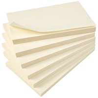 5 Star Value Sticky Notes, 76x127mm, Yellow, Pack of 12