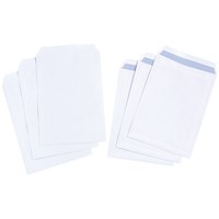 5 Star C4 Envelopes, Self Seal, 90gsm, White, Pack of 250