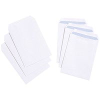 5 Star Value C5 Pocket Envelopes, White, Press Seal, 90gsm, Pack of 500