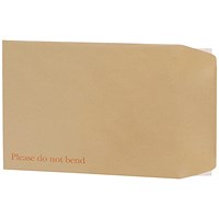 5 Star C4 Board-backed Envelopes, 120gsm, Peel & Seal, Manilla, Pack of 125