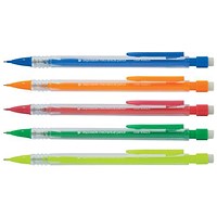 5 Star Mechanical Pencil, Retractable, Assorted Barrels, Pack of 10