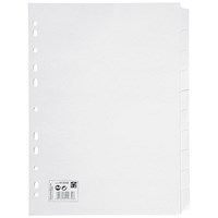 5 Star Subject Dividers, 10-Part, A4, White