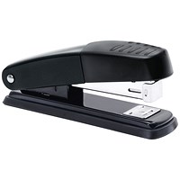 5 Star Half Strip Stapler - Metal, 20 Sheet Capacity, Black