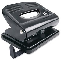 5 Star 2-Hole Punch, Black, Punch capacity: 20 Sheets