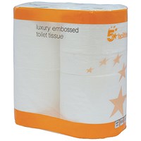 5 Star Toilet Tissue, 2-Ply, 240 Sheets Per Roll, Pack of 40