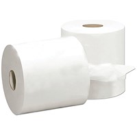 5 Star Centrefeed Tissue Refill, 1-Ply, White, 6 Rolls