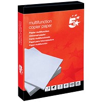 5 Star A5 Multifunctional Paper, White, 80gsm, Ream (500 Sheets)