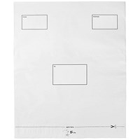 5 Star Waterproof Envelopes, DX, 395x430mm, Peel & Seal, White, Pack of 100