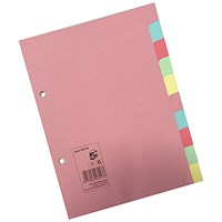 5 Star Subject Dividers, 10-Part, A5, Assorted