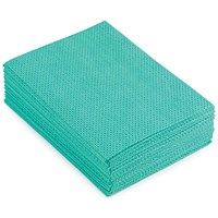 5 Star Heavy-duty Cloths, Anti-microbial, Green, Pack of 25