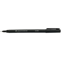 5 Star Permanent Marker Fine 0.5mm Tip Black [Pack 10]