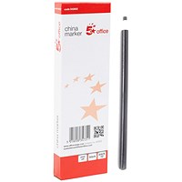 5 Star China Graph Pencil, 4mm, Non-toxic, Black, Pack 12