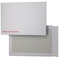 5 Star C4 Board Back Envelopes, 120gsm, Peel and Seal, White, Pack of 125