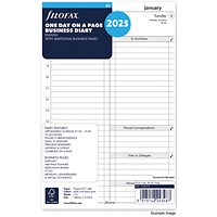 Filofax A5 Refill, Day Per Page, 2025
