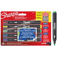 Sharpie Marker Paint Pens, Assorted, Pack of 5