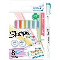Sharpie S-Note Dual Tip Creative Marker & Highlighter, Assorted, Pack of 8