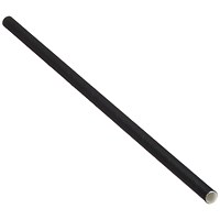 Paper Straw, 200mm x 6mm, Black, Pack of 5000