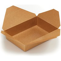 Deli Box Fold Top, Large, Kraft, Pack of 280