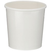 Heavy Duty PP Lined Soup Cup, 12oz, White, Pack of 500