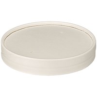 Soup Cup PP Lined Lid, 454ml, White, Pack of 500