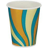 Go-Chill Single Wall PE Lined Cold Paper Cup, 9oz, Assorted, Pack of 1000