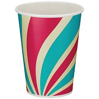 Go-Chill Single Wall PE lined Paper Cold Cup, 341ml, Assorted, Pack of 1000