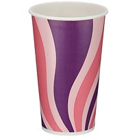 Go-Chill Single Wall PE Lined Cold Paper Cup, 454ml, Assorted, Pack of 1000