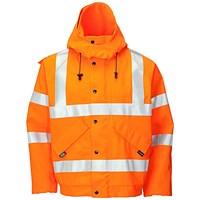 Gore-Tex Foul Weather Bomber Jacket, Orange, Large