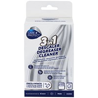 Care + Protect 3-In-1 Descaler Degreaser Cleaner Sachets, Pack of 6