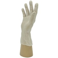 Shield GD47 Clear Vinyl Powdered Disposable Gloves, Size Small, Clear, Pack of 100