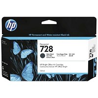 HP 728 Matte Black 130ml Ink Cartridge 3WX25A