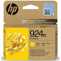 HP 924E EvoMore Ink Cartridge High Yield Yellow 4K0U9NE