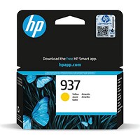 HP 937 Ink Cartridge Yellow 4S6W4NE