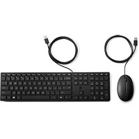 HP Desktop 320MK Mouse and Keyboard, Wired, Black