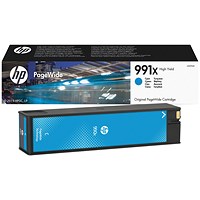 HP 991X High Yield Cyan Original PageWide Cartridge M0J90AE