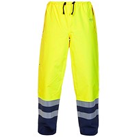 Hydrowear Neede Simply No Sweat Waterproof Premium Trousers, Saturn Yellow & Navy Blue, 3XL