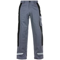 Hydrowear Malton Multi Venture Flame Retardant Anti-Static Trousers, Grey & Black, 38