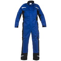 Hydrowear Mayen Multi Venture Flame Retardant Anti-Static Coverall, Royal Blue & Black, 36