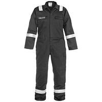 Hydrowear Mierlo Multi Cvc Flame Retardant Anti-Static Coverall, Black, 44