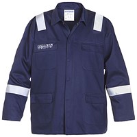 Hydrowear Melk Multi Cvc Flame Retardant Anti-Static Jacket, Navy Blue, 56