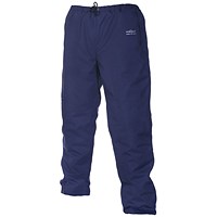 Hydrowear Ursberg Simply No Sweat Waterproof Quilted Trousers, Navy Blue, Large