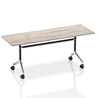 Impulse Rectangular Tilt Table, 1800mm, Grey Oak