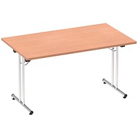 Impulse Rectangular Folding Table, 1400mm, Beech