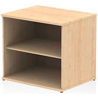Impulse Desk High Bookcase, 1 Shelf, Maple