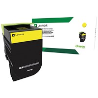 Lexmark CX310 Return Programme 2K Toner Cartridge High Yield Yellow 80C2SY0