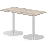 Italia Poseur Rectangle Table 1200mm Wide, 600mm Deep, Grey Oak Italia Poseur Rectangle Table 1200mm Wide, 600mm Deep, Grey Oak