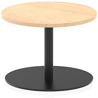 Italia Poseur Round Table, 600mm Wide, 475mm High, Maple