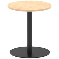 Italia Poseur Round Table, 600mm Wide, 720mm High, Maple